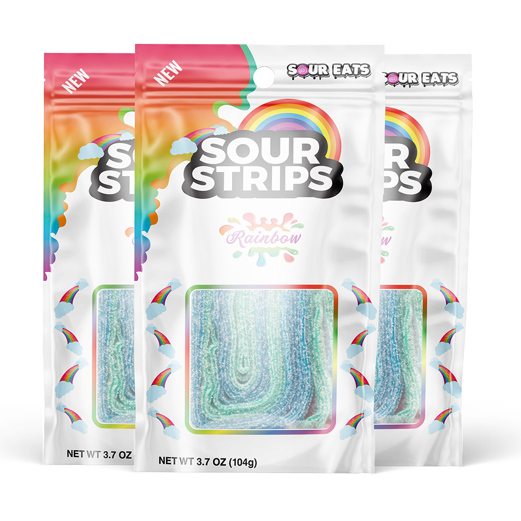 Rainbow Sour Strips - Sour Eats